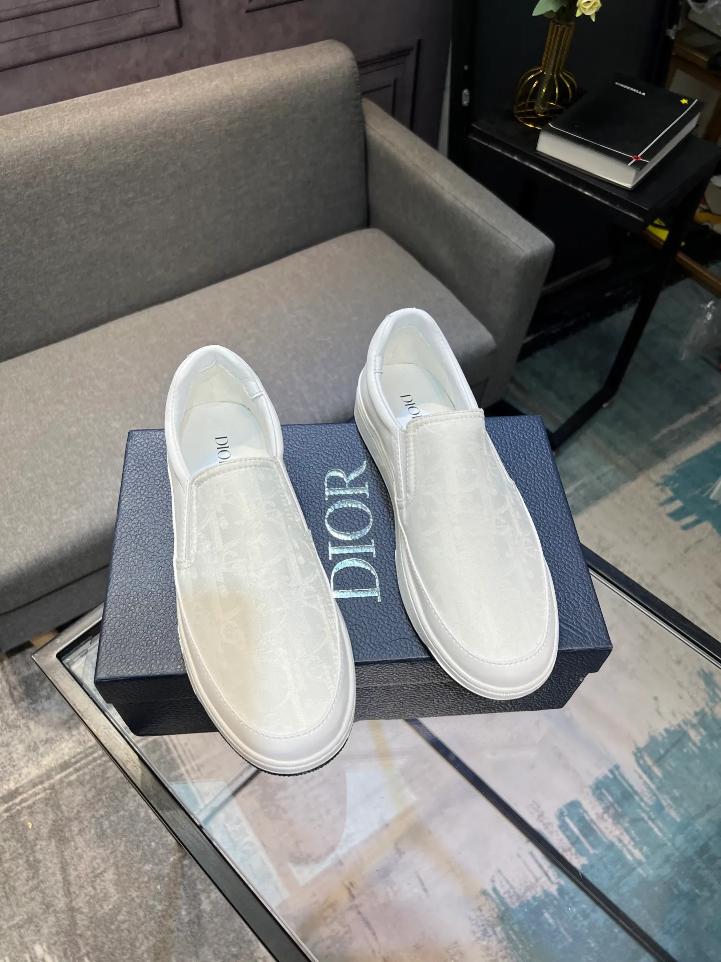Men's shoes 💰420 [Dior] 🔝The latest masterpiece of high-end men's shoes brand: original special cloth fabric imported from Italy + cowhide + imported sheepskin lining 🔥Original toe-cap rubber outsole Soft and comfortable, making walking more convenient and comfortable! Size: 38-44 (45 can be customized)